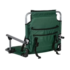 Stansport Folding Stadium Seat With Arms Green/Tan