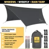 Wise Owl Outfitters Wisefly 11' X 9' Hammock Rain Tarp Cover With Guy Lines, Tent Stakes, And Waterproof Carry Bag, Blue, Accessory Only -Outdoor Furniture Store GUEST be0c14fb 3b9f 4869 b948 f96746b148fa