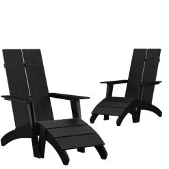 Flash Furniture Set Of 2 Sawyer Modern All-Weather Poly Resin Wood Adirondack Chairs With Foot Rests -Outdoor Furniture Store GUEST be4b2f90 eebf 4e28 b967 884645fc53af 1