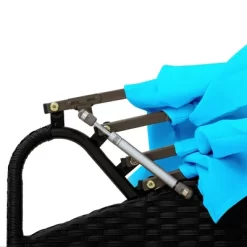 6pc Wicker Round Outdoor Sectional Set With Cushions - Black/Blue - GODEER 27 6pc Wicker Round Outdoor Sectional Set With Cushions - Black/Blue - GODEER -Outdoor Furniture Store GUEST be7d6672 1daf 4d4e 91eb 4a9086207def