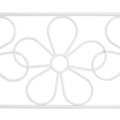 36" X 45" Daisy Metal Garden Bench White - Alpine Corporation -Outdoor Furniture Store GUEST be9c1aa8 a981 4ea5 8865 293305a83495