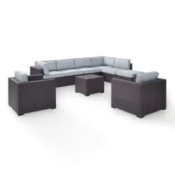 Biscayne 7pc Outdoor Wicker Sectional Set - Mist - Crosley -Outdoor Furniture Store GUEST beaddde4 3847 489e 9859 9844549340ac