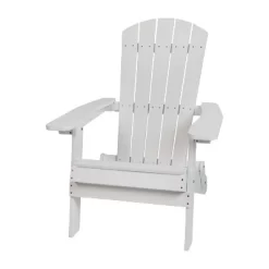 Emma And Oliver Set Of 2 Indoor/Outdoor Folding Adirondack Chairs With Side Table -Outdoor Furniture Store GUEST bf40eafb 47ac 426b a639 9cb16e7cd7b9