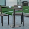 Emma And Oliver 24" Round Outdoor Dining Table With Faux Teak Poly Slats And Steel Frame -Outdoor Furniture Store GUEST bf63d463 ccf6 4e38 9ec6 435e7ba8e87a