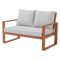Grafton 4pc Eucalyptus Wood Outdoor Set With Bench, Chairs & Table - Alaterre Furniture -Outdoor Furniture Store GUEST bf6eb59d ffc1 4d14 bc9d f2429c6c6a48