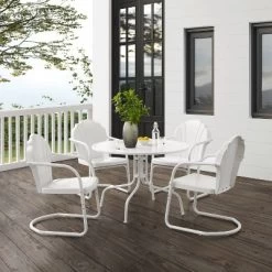 Tulip 5pc Outdoor Dining Set - White - Crosley 7 Tulip 5pc Outdoor Dining Set - White - Crosley -Outdoor Furniture Store GUEST c0c603e6 a721 4d3b a503 de5322b1549c