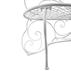 38" X 62" Metal Butterfly Outdoor Bench White - Alpine Corporation -Outdoor Furniture Store GUEST c2a6857c bab8 48f9 b97f 9749c0d99e2c