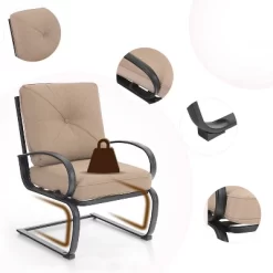 Captiva Designs 7pc Outdoor Dining Set With C-Spring Motion Chairs & Metal Table With Umbrella Hole 28 Captiva Designs 7pc Outdoor Dining Set With C-Spring Motion Chairs & Metal Table With Umbrella Hole -Outdoor Furniture Store GUEST c3d55d3b 829e 4366 af3b 49330a2e7300