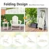 Tangkula Patio 2PCS Adirondack Chair Side Table Set Outdoor Chair Set With End Table Weather Resistant Cup Holder For Backyard Garden White -Outdoor Furniture Store GUEST c4795c9e 83da 49bf 931d f15c537daa64
