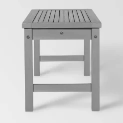 Ravenscroft Modern Boho Acacia Wood Slat Top Outdoor Dining Bench - Gray Wash - Saracina Home -Outdoor Furniture Store GUEST c4b70868 1e98 4315 bb2c ee5108b830db
