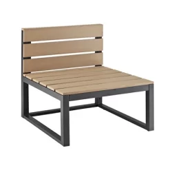 4pc Metal & Wood All Weather Patio Sectional Set - Natural - Saracina Home -Outdoor Furniture Store GUEST c5320dab 24ad 4797 869a 0ca6e9681128