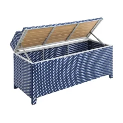Maksville Outdoor Aluminum Storage Bench - MiBasics -Outdoor Furniture Store GUEST c6adabe9 09b8 4711 961b a4e58b14f594