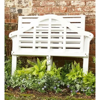 Lutyen Outdoor Garden Bench: Built With FSC-Certified Eucalyptus Wood 4 Lutyen Outdoor Garden Bench: Built With FSC-Certified Eucalyptus Wood - Image 2