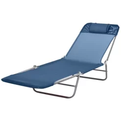 Outsunny Portable Sun Lounger, Lightweight Folding Chaise Lounge Chair W/ Adjustable Backrest & Pillow For Beach, Poolside And Patio 14 Outsunny Portable Sun Lounger, Lightweight Folding Chaise Lounge Chair W/ Adjustable Backrest & Pillow For Beach, Poolside And Patio -Outdoor Furniture Store GUEST c824f24c 786d 4556 b9cc bc36a1eab6e6