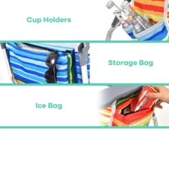 Tangkula 2 Pack Of Folding Beach Chair Portable Backpacking Chair With Cup Holder Headrest Storage Bag For Outdoor -Outdoor Furniture Store GUEST c833da50 4b2b 4251 9031 7cc5eb6f21ea