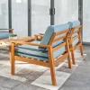 Gloucester Contemporary Wood Patio Sofa Club Chair - Vifah -Outdoor Furniture Store GUEST c941abe3 cbd9 4225 9341 34adfe5df1f5