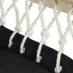 Sunnydaze Decor Sunnydaze Outdoor Hanging Polycotton Hammock Chair With Armrests And Hardwood Spreader Bar - 300 Lb Weight Capacity - Storm -Outdoor Furniture Store GUEST ca3f1006 ef11 4c9d 8e7f d46de9bf7e1c