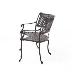 Sebastian Cast Aluminum Patio Sector Bench - Shiny Copper - Christopher Knight Home -Outdoor Furniture Store GUEST cb279948 e43b 46fe bd90 91d8a37ada5b