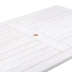 Outdoor Rectangle Dining Table - Whitewash - CorLiving -Outdoor Furniture Store GUEST cb6d3c53 91e8 46ad a0e9 9edb40f5d847