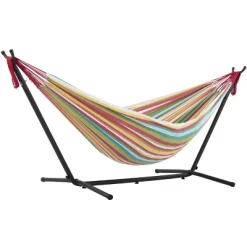 Vivere 9ft Double Cotton Hammock With Stand -Outdoor Furniture Store GUEST cb89d9cc 28df 4138 9d88 77a025acc765