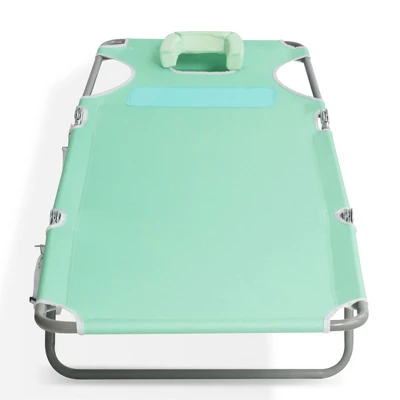 Ostrich Outdoor Lightweight Folding Adjustable Reclining Comfort Chaise Lounge Beach Chair For Tanning Pool Lake Patio Lawn Camping, Teal 5 Ostrich Outdoor Lightweight Folding Adjustable Reclining Comfort Chaise Lounge Beach Chair For Tanning Pool Lake Patio Lawn Camping, Teal - Image 3