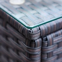 6pc Outdoor Rattan Wicker Sectional Sofa Set - Blue - Captiva Designs -Outdoor Furniture Store GUEST ce7df518 8171 4cd2 b0b4 a5d239c182a0