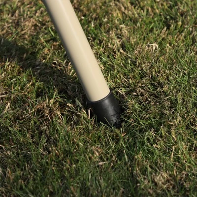 Outsunny 3 Person Outdoor Porch Swing Lounge Chair Bench With Canopy Top- Brown 11 Outsunny 3 Person Outdoor Porch Swing Lounge Chair Bench With Canopy Top- Brown - Image 9