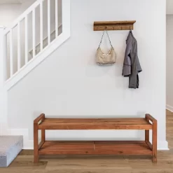 Blane 3-Seat Mid-Century Modern Acacia Wood Slat Outdoor Garden Patio Bench - JONATHAN Y 14 Blane 3-Seat Mid-Century Modern Acacia Wood Slat Outdoor Garden Patio Bench - JONATHAN Y -Outdoor Furniture Store GUEST cf792c64 af25 437f 86dc 196c8052c10b