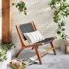 Rope Weave Indoor/Outdoor Wood Accent Chair Black/Brown - Hearth & Hand™ With Magnolia -Outdoor Furniture Store GUEST cf9c5f26 95ff 4b65 b685 cde58e83523f