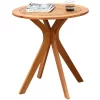 Costway 27'' Outdoor Round Table Solid Wood Coffee Side Bistro Table -Outdoor Furniture Store GUEST d0a293d9 7ff3 4741 bea2 ab4b4b25a65e