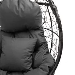Patio Wicker Egg Chair With Cushion And Pillow Dark Gray - Crestlive Products -Outdoor Furniture Store GUEST d0b7fbcd 42bb 45d7 b9a2 249fcde6a041