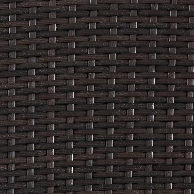 Palm Harbor Outdoor Wicker Loveseat - Sand/Brown - Crosley 5 Palm Harbor Outdoor Wicker Loveseat - Sand/Brown - Crosley - Image 3