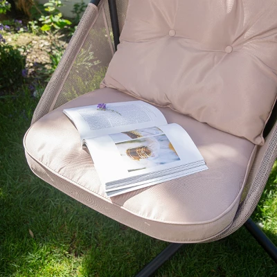 Barton Outdoor Hanging Egg Chair Collapsible Chair Patio Egg Chair W/ Cushion 5 Barton Outdoor Hanging Egg Chair Collapsible Chair Patio Egg Chair W/ Cushion - Image 3