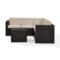 Palm Harbor 6pc All-Weather Wicker Patio Seating Set - Sand - Crosley -Outdoor Furniture Store GUEST d0f72df9 36c4 4789 8797 ff35020ec069