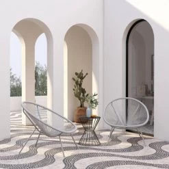 Avo 2pk Indoor/Outdoor Modern Extra Large Lounge Chair Light Gray - CosmoLiving By Cosmopolitan -Outdoor Furniture Store GUEST d1e4ad4d 2198 4769 8ec5 15865979ee24