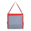 Picnic Time Beachcomber Portable Beach Chair & Tote - Blue Pinstripe