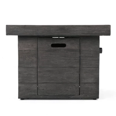 Puerta 5pc All-Weather Wicker Patio Club Chairs With Firepit Brown/Gray - Christopher Knight Home 9 Puerta 5pc All-Weather Wicker Patio Club Chairs With Firepit Brown/Gray - Christopher Knight Home - Image 7