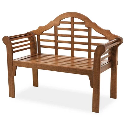 Lutyen Outdoor Garden Bench: Built With FSC-Certified Eucalyptus Wood 6 Lutyen Outdoor Garden Bench: Built With FSC-Certified Eucalyptus Wood - Image 4