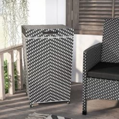 2pc Maksville Aluminum Patio Loveseat & Trash Can - MiBasics -Outdoor Furniture Store GUEST d3f36a05 15c0 441f 8a30 8d8ef72d30e3