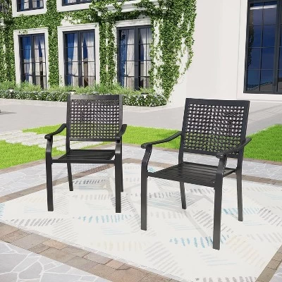 7pc Outdoor Dining Set With Expandable Metal Table - Captiva Designs 7 7pc Outdoor Dining Set With Expandable Metal Table - Captiva Designs - Image 5