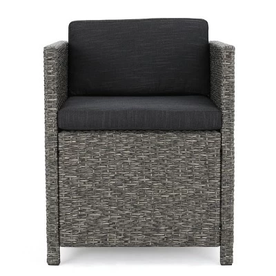 Puerta 17pc Wicker Patio Set - Dark Gray - Christopher Knight Home 10 Puerta 17pc Wicker Patio Set - Dark Gray - Christopher Knight Home - Image 8