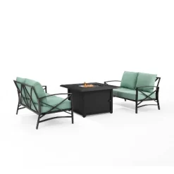 Kaplan 3pc Outdoor Conversation Set With Fire Table & 2 Loveseats - Mist - Crosley 16 Kaplan 3pc Outdoor Conversation Set With Fire Table & 2 Loveseats - Mist - Crosley -Outdoor Furniture Store GUEST d5cd076b 4094 48ae 8182 b213d2f6e723
