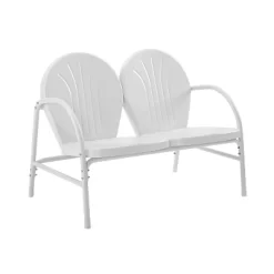 Griffith Outdoor Loveseat - White - Crosley -Outdoor Furniture Store GUEST d5cd6fa5 5f24 4cf0 8a1a bceb5ddee7d4