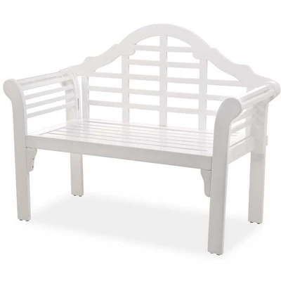 Lutyen Outdoor Garden Bench: Built With FSC-Certified Eucalyptus Wood 5 Lutyen Outdoor Garden Bench: Built With FSC-Certified Eucalyptus Wood - Image 3
