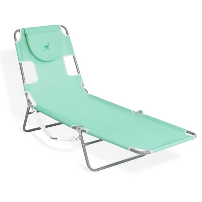 Ostrich Chaise Lounge Outdoor Portable Folding 4 Position Recliner Chair For Beach, Patio, Camp, And Pool With Carrying Strap, Teal (2 Pack) 3 Ostrich Chaise Lounge Outdoor Portable Folding 4 Position Recliner Chair For Beach, Patio, Camp, And Pool With Carrying Strap, Teal (2 Pack)