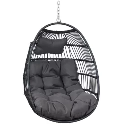 Sunnydaze Decor Sunnydaze Outdoor Resin Wicker Julia Hanging Basket Egg Chair Swing With Cushions And Headrest - 2pc 21 Sunnydaze Decor Sunnydaze Outdoor Resin Wicker Julia Hanging Basket Egg Chair Swing With Cushions And Headrest - 2pc -Outdoor Furniture Store GUEST d96af896 8b83 4708 8857 fa0a137a3980