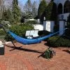 Sunnydaze Decor Sunnydaze XXL Thick Cord Family Size Hand-Woven Portable Mayan Hammock With Steel Stand - 400 Lb Weight Capacity/15' Stand - Blue -Outdoor Furniture Store GUEST da5906b7 e266 4555 8aae b899cd57c2a8