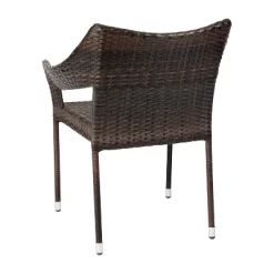 Merrick Lane Weather Resistant Indoor/Outdoor Stacking Patio Dining Chair With Steel Frame And PE Rattan -Outdoor Furniture Store GUEST dac6e795 9d87 475e ac75 9c2f5e4b3ba4