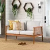 Saracina Home Modern Boho Eucalyptus Spindle Outdoor Bench With Cushions -Outdoor Furniture Store GUEST dac8de59 a9b3 49d8 a04f 622ee13cd749