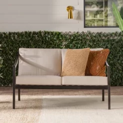 Saracina Home Mid-Century Modern Slatted Acacia Outdoor Bench With Cushions 10 Saracina Home Mid-Century Modern Slatted Acacia Outdoor Bench With Cushions -Outdoor Furniture Store GUEST daeed682 59e3 4c9a a7b0 16c1980bb39e